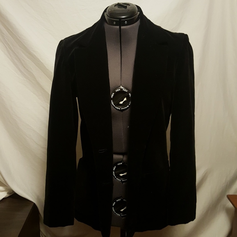 Vintage Black Velvet Blazer